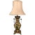 French Hand-Painted Faience & Bronze Urn Table Lamp For Sale