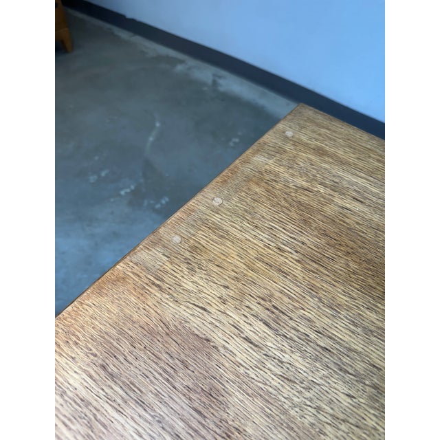 1970s Henning Kjaernulf Mid Century Danish Oak Carved Brutalist Credenza For Sale - Image 5 of 10