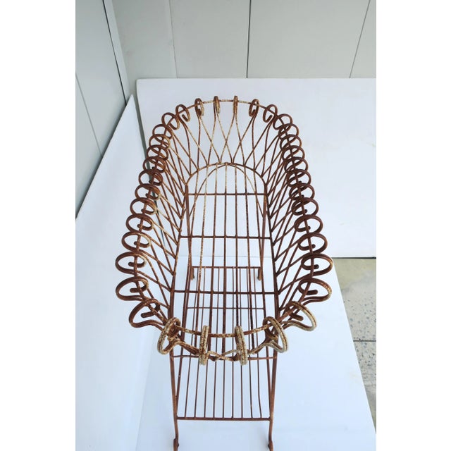French Iron Plant Flowerpot Holder Stand Jardiniere For Sale - Image 10 of 12