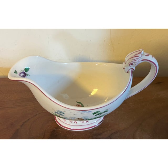 Early 19th Century Antique Early 19th Century Italian Doccia Porcelain Sauce or Gravy Boat, Circa 1815 For Sale - Image 5 of 17