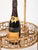 French Riviera Round Serving Bar Cart in Rattan and Wicker, Italy, 1960s For Sale - Image 10 of 11