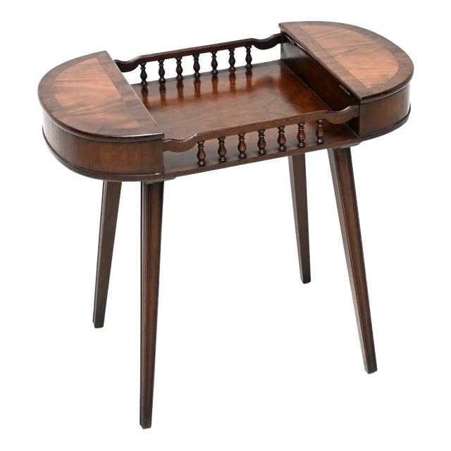Antique Walnut Side Table, 1920s For Sale