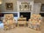 Contemporary Baker Furniture Floral Print Swivel Chairs For Sale - Image 3 of 15