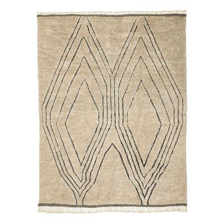 Large Hand-Knotted Wool Premium Rug by Azele Studio For Sale