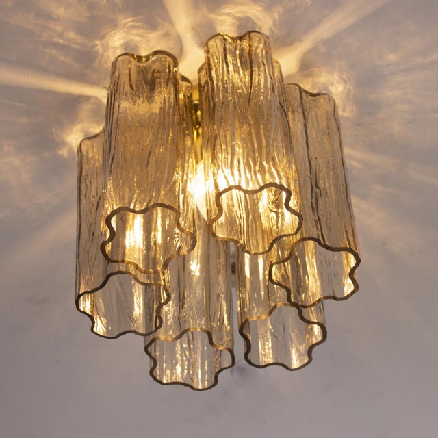 Small Ceiling Light in Smoky Murano Glass, 1990s For Sale - Image 11 of 12