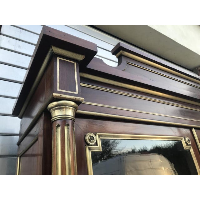 Metal French Empire Style Mahogany Cabinet For Sale - Image 7 of 18