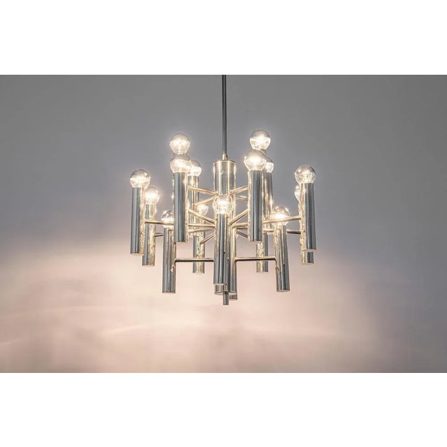 Large Space Age Chrome Sputnik Atomium Chandelier by Cosack, Germany, 1970s For Sale - Image 9 of 11