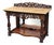 Antique Carved Rosewood Console Table with Marble Top, C1830 For Sale