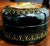 Paint Russian Vintage Polychrome Painted Fine Black Lacquer Covered Round Box For Sale - Image 7 of 10