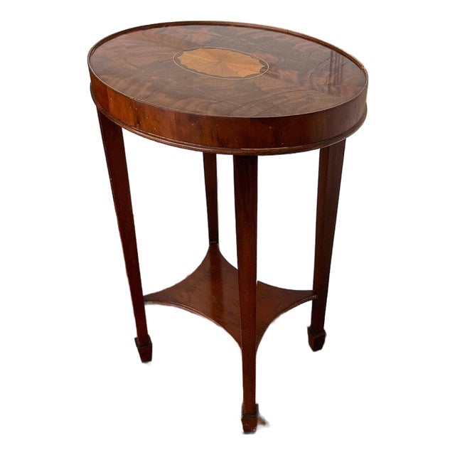 Mid 20th Century Flame Mahogany Drinks Table For Sale