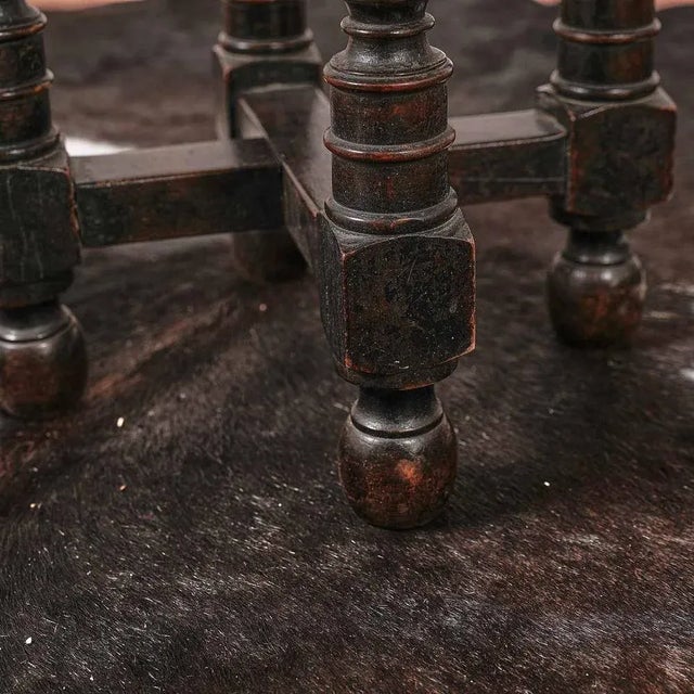 "Rocchetto" table in hexagonal wood Height: 46 Width: 43. This piece is attributed to the mentioned designer/maker. It has...