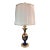 Vintage Newly Hand Gilt Brass Table Lamp With Shade For Sale