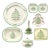 Spode “Christmas Tree” 8-Piece Ceramic Dinnerware Serving Hostess Set For Sale