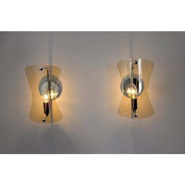 Black Murano Glass Sconces from VecaItaly, 1960s, Set of 2 For Sale - Image 6 of 9