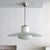 Wonderful opaline glass pendant by Kandem, Germany, 1930, suspended from nickel plated rod and canopy with large frosted...