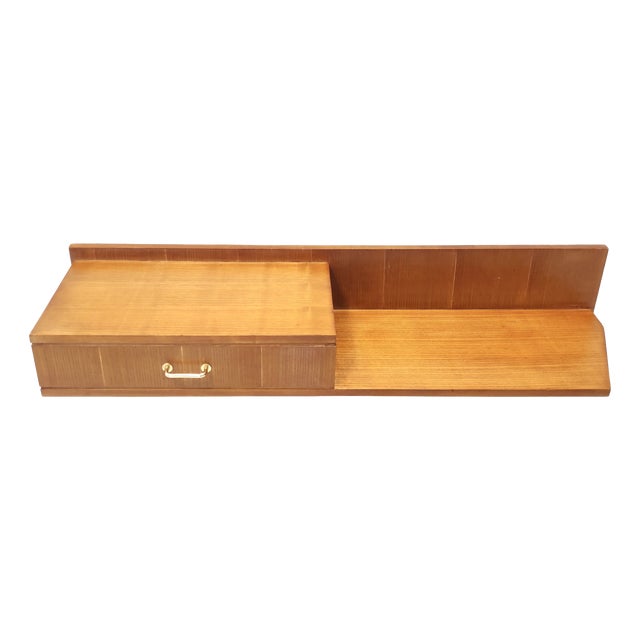 Beech and Durmast Wall-Mounted Console Table, Italy, 1950s For Sale
