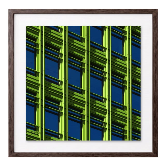 “Central Saint Giles 05” Giclee Archival Pigment Print 24x24 Framed in Walnut For Sale