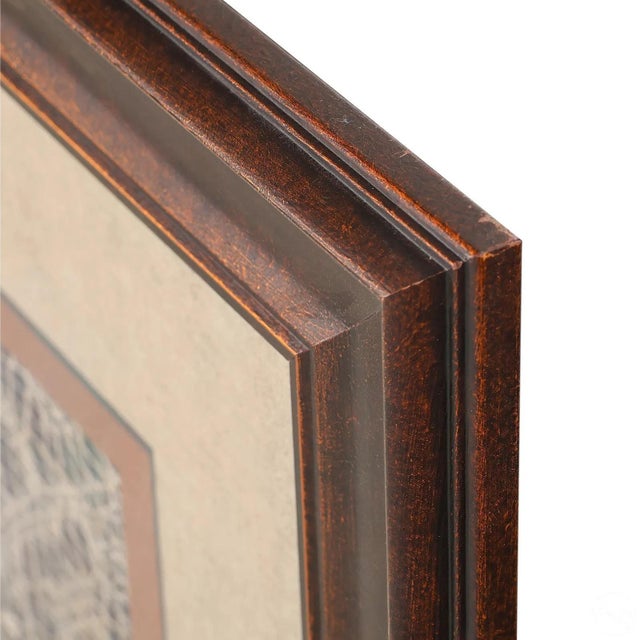 Textile Framed Pre-Columbian Gauze Textile Panel Chancay Culture For Sale - Image 7 of 8