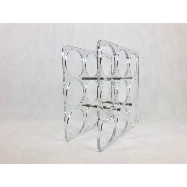 Postmodern Acrylic Wine Rack, 1990s For Sale - Image 4 of 14