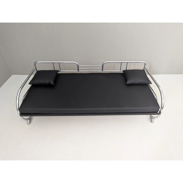Metal Bauhaus Tubular Steel Sofa by Hynek Gottwald, 1930s For Sale - Image 7 of 17