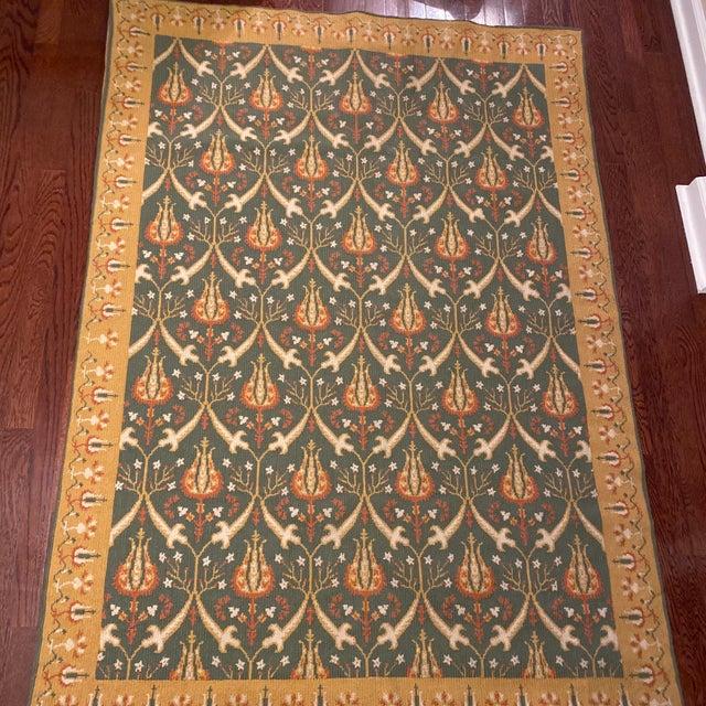 Textile Vintage Hand Woven Greek Textile Art Tapestry For Sale - Image 7 of 12