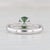 0.95ct Green Diamond Ring 14k White Gold Size 7 Round Solitaire For Sale In Greensboro - Image 6 of 8
