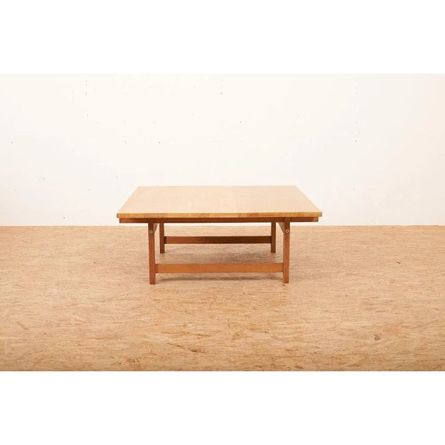 Oak Club Table by Hans J. Wegner for Andreas Tuck, 1960s, in Good conditions. Designed 1960 to 1969 This piece has an...