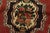 Bakhtiari Rug 3’6” X 4’9” Red Wool Vintage Traditional Hand-Knotted Carpet For Sale In Philadelphia - Image 6 of 11