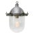 Industrial Vintage Industrial Silver Metal and Clear Glass Pendant Light For Sale - Image 3 of 6