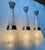 Metal Italian Modern Suspension Diablo Trio Chandelier in Butterfly Glass attributed to Stilnovo, 1950s For Sale - Image 7 of 11