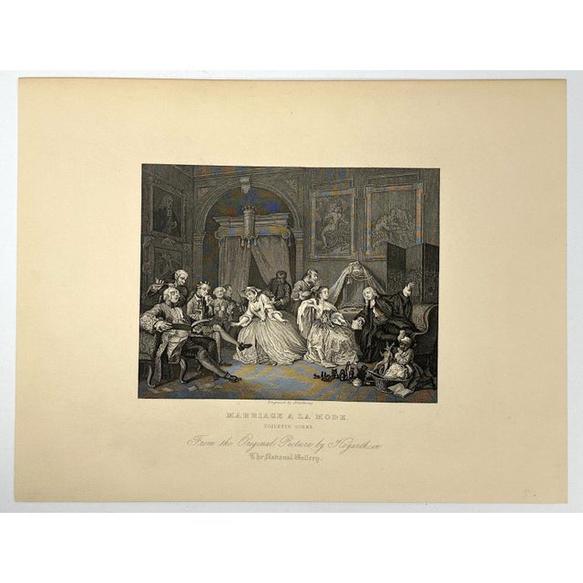 Late 19th Century Antique Hogarth Steel Engravings: Marriage A La Mode, Set of 6 c. 1880 For Sale - Image 5 of 9