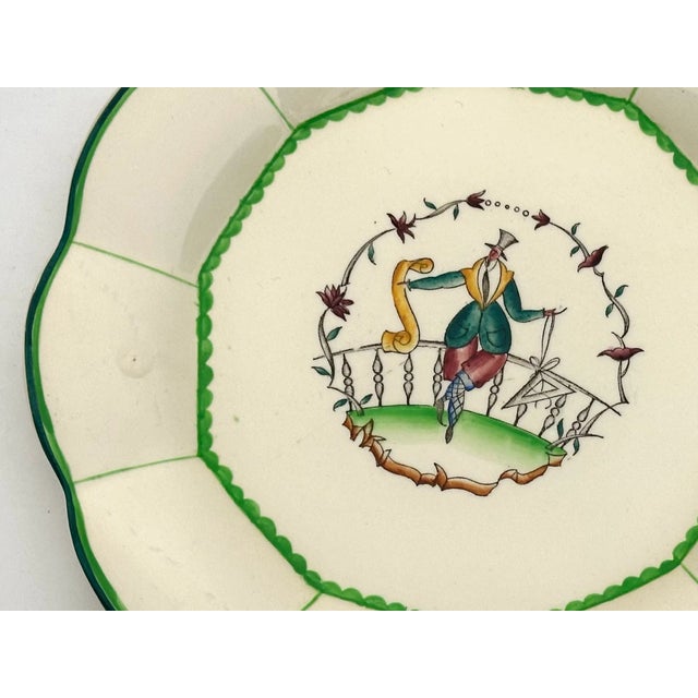 1920s Art Deco Guido Andlovitz s.c.i Laveno Monzo Plates- Set of 4 For Sale In New York - Image 6 of 8