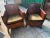 Lounge Chairs and Ottoman attributed to Otto Schultz for Boet AB, Sweden, 1930s, Set of 3 For Sale - Image 16 of 18