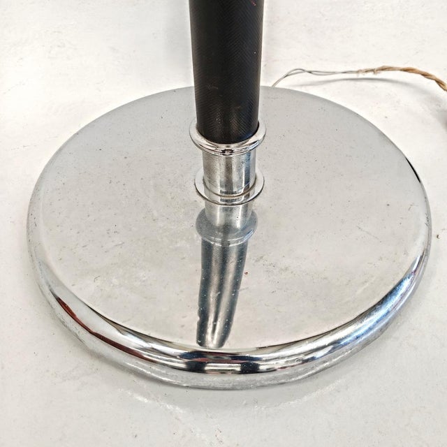 French Art Deco Floor Lamp in Satin Glass, 1920s For Sale - Image 17 of 18