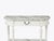 Louis XVI Style, White Demilune Console Table, Wood, Marble, France, 1960s For Sale - Image 11 of 15