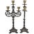 Black Blackened Brass Candlesticks - A Pair For Sale - Image 8 of 8