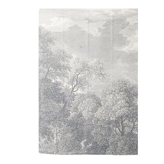 Greyscale Forest Wallpaper Mural For Sale
