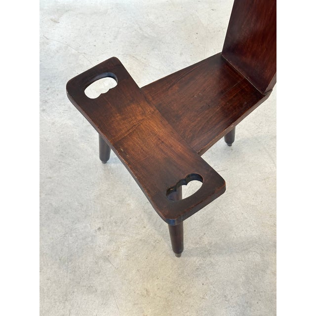 1960s Vintage Rustic Wooden Chairs, 1960s, Set of 2 For Sale - Image 5 of 15