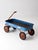 Vintage 1970s Radio Flyer Model 100 Blue Metal Wagon For Sale - Image 9 of 16