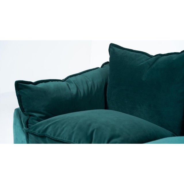 Green Cado Sofa by Gunnar Gravesen and David Lewis Divano for ICF, Italy, 1970s For Sale - Image 8 of 12