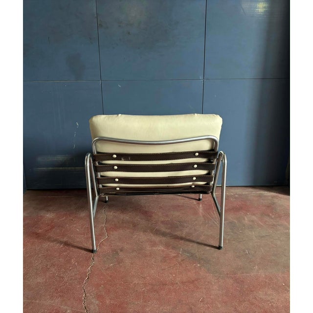 Kyoto SZ07 Beige Leather Chair by Martin Visser and Walter Antonis for T Spectrum, 1969 For Sale - Image 4 of 5