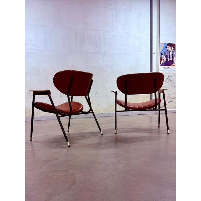 Set of Vintage Armchairs by Gastone Rinaldi for Rima, Set of 2 For Sale - Image 3 of 4