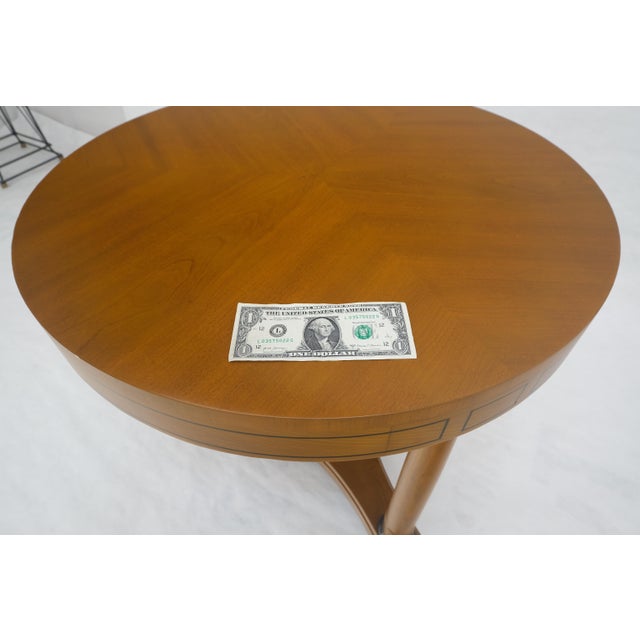 Brown Charak Neoclassical Biedermeier Style c1940s Center Lamp Table Stand Gueridon For Sale - Image 8 of 12