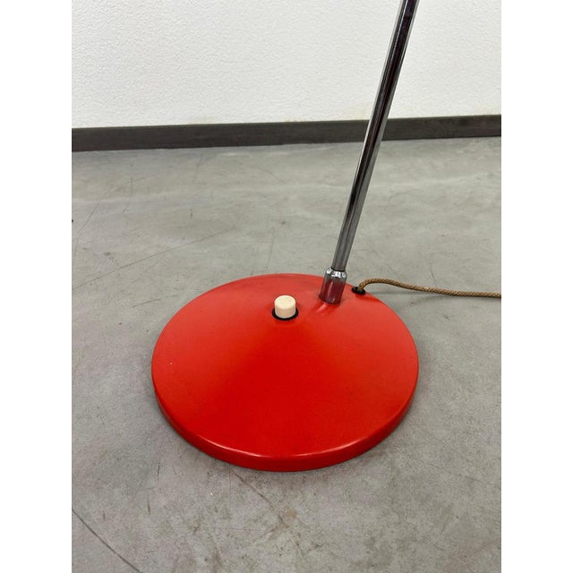 Metal Mid-Century Modern Glass Floor Lamp, 1970s For Sale - Image 7 of 11