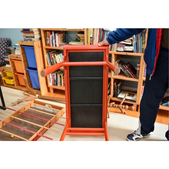Red Vintage Chinese Red Lacquered Altar Form Console Table For Sale - Image 8 of 8