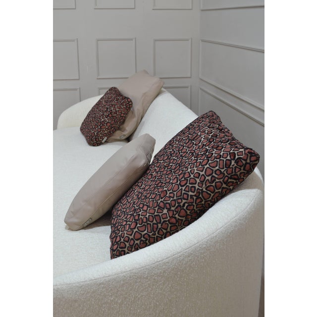 Textile Cottonflower 280 Cloud Ivory Boucle Curved Sofa from Kabinet For Sale - Image 7 of 10