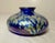 Blue Vintage Hand Blown Kent Fiske Blue Iridescent Art Glass Splatter Vase Sculpture For Sale - Image 8 of 14
