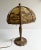 Antique Art Nouveau 8 Panel Slag Glass Lamp With Desert Scene Palm Trees, for Repair For Sale - Image 10 of 18