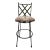 1990s Ethan Allen Biscayne Swivel Counter Bar Stool For Sale