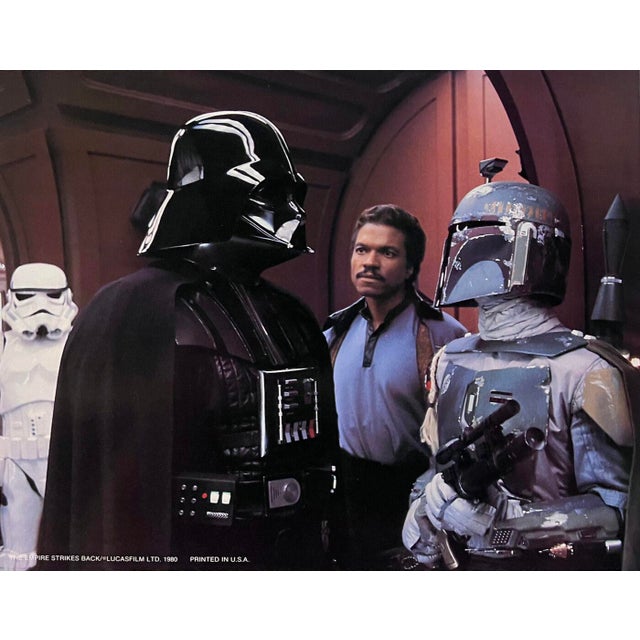 Star Wars: The Empire Strikes Back 1980 Original Vintage Cinema Lobby Card Framed In Black. Extra Large 11x14" inches /...